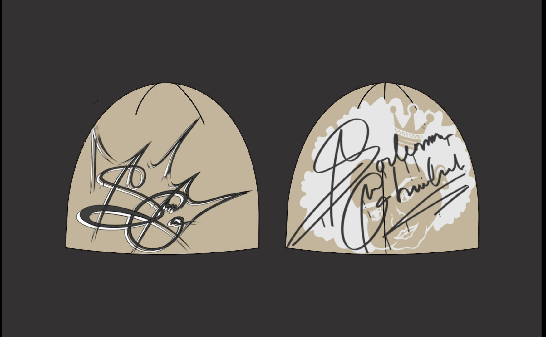 Beige Solemn Child Beanie
